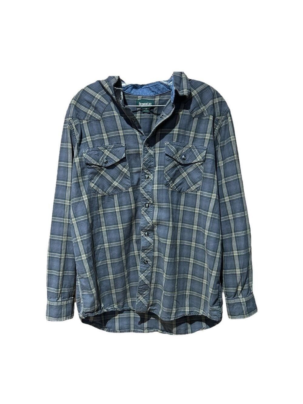 Outdoor Life Plaid Long Sleeve Button Down Shirt